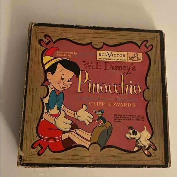 Pinocchio 2 Records and Story Book Album from Vintage RCA - Picture 2 of 5